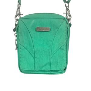 Baggallini Wallet Crossbody Organizer Convertible Waist Belt Hip Bag Kelly Green